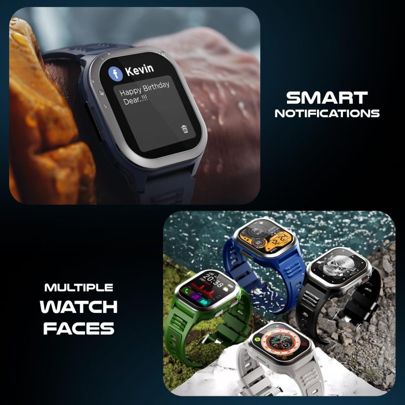 4G Pro Volte Calling Smart Watch- 2.02” TFT Display, 4G Nano-SIM GPS, Health Suite, Sports Modes - Image 4