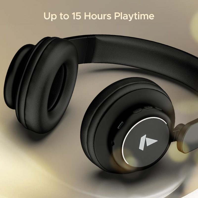 Rockerz 450/450R, 15 HRS Battery, 40mm Drivers, Padded Ear Cushions, Integrated Controls, Dual Modes, Bluetooth Headphone with Mic - Image 4
