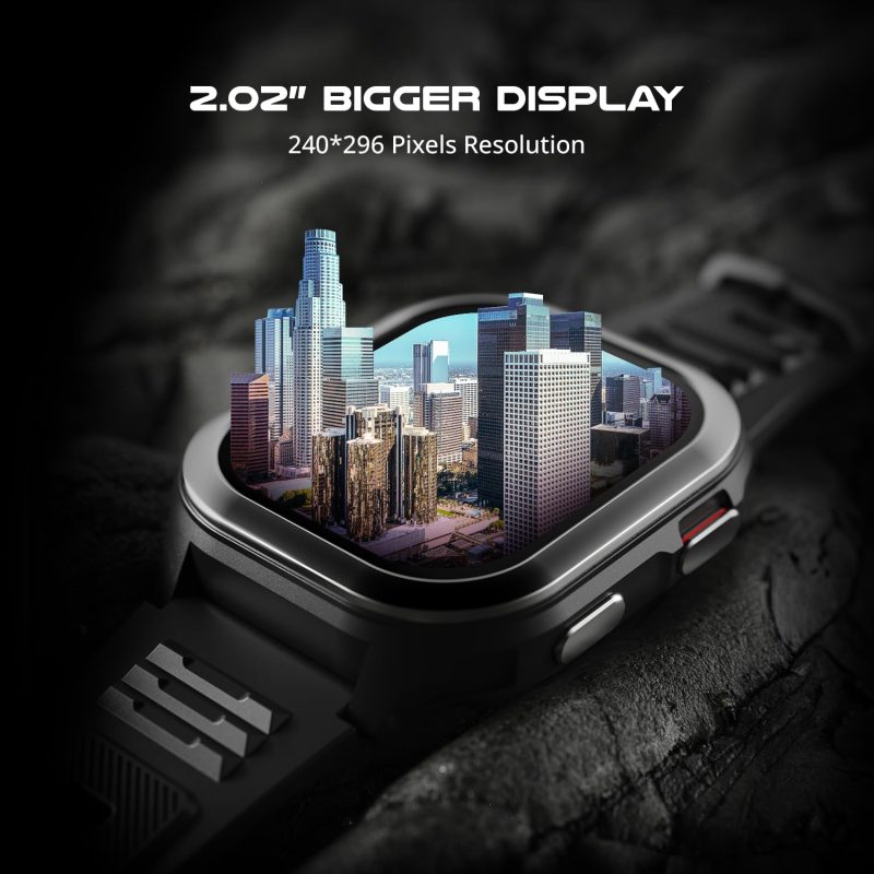 4G Pro Volte Calling Smart Watch- 2.02” TFT Display, 4G Nano-SIM GPS, Health Suite, Sports Modes - Image 7