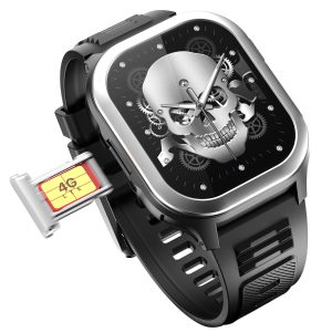 4G Pro Volte Calling Smart Watch- 2.02” TFT Display, 4G Nano-SIM GPS, Health Suite, Sports Modes