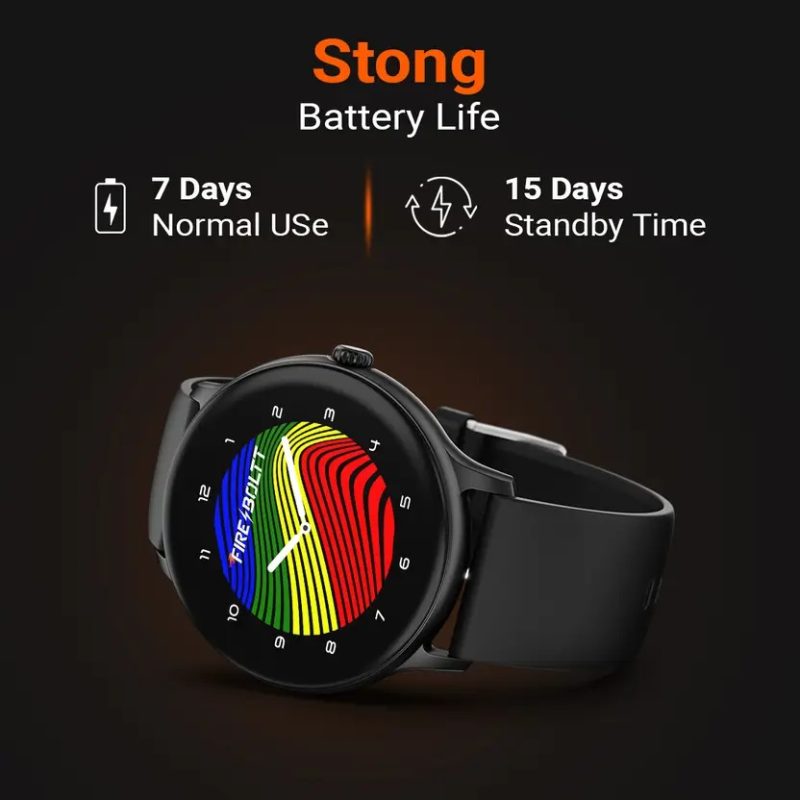 Hurricane 33.02mm (1.3) Curved Glass Display with BT Calling, 100+ Sports Modes Smartwatch - Image 4