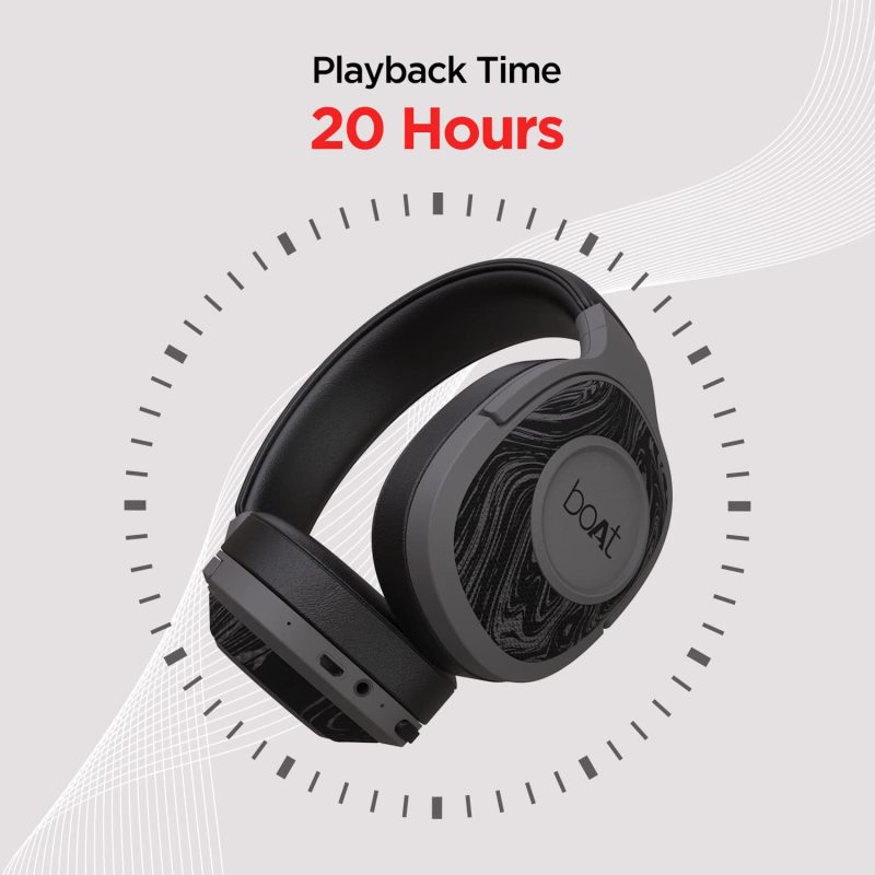 Rockerz 550/Rockerz 558 Over Ear Bluetooth Headphones with Upto 20 Hours Playback, 50MM Drivers, Soft Padded Ear Cushions and Physical Noise Isolation - Image 3