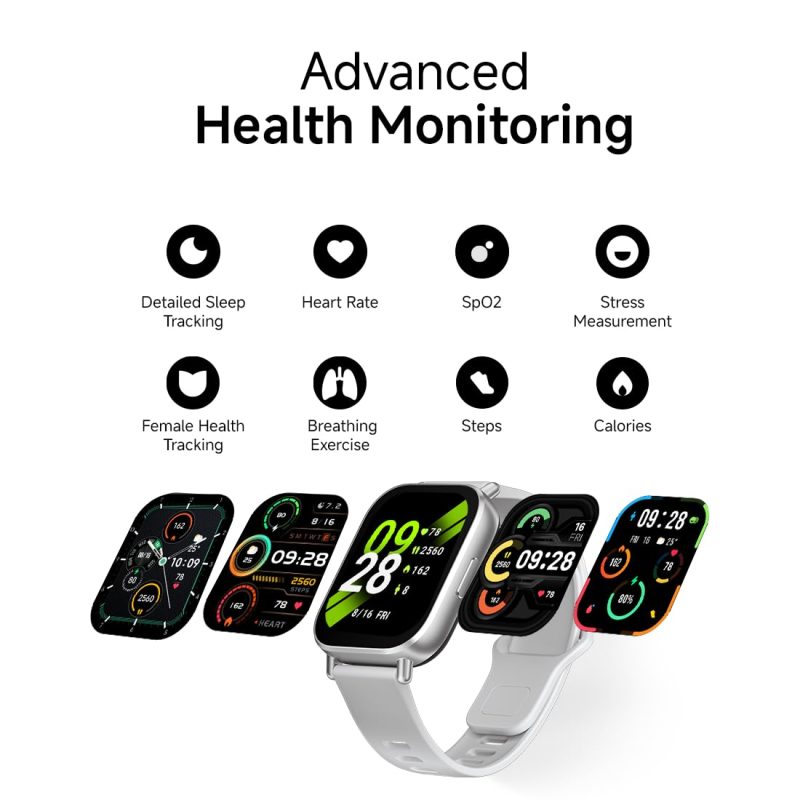 Redmi Watch 5 Active, 2" Display, Metal Body, 18 Day Battery, Bluetooth Calling, Advanced AI Noise Cancellation, Alexa - Image 3