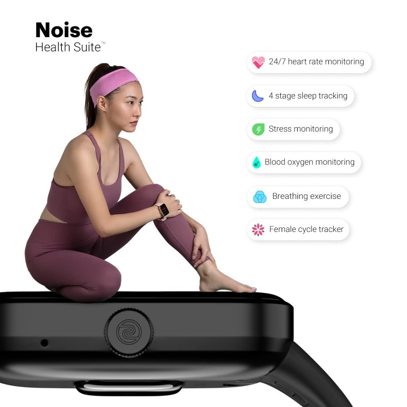 Pulse Go Buzz Smart Watch with Advanced Bluetooth Calling, 1.69" TFT Display, SpO2, 100 Sports Mode with Auto Detection, Upto 7 Days Battery (2 Days with Heavy Calling) - Image 6