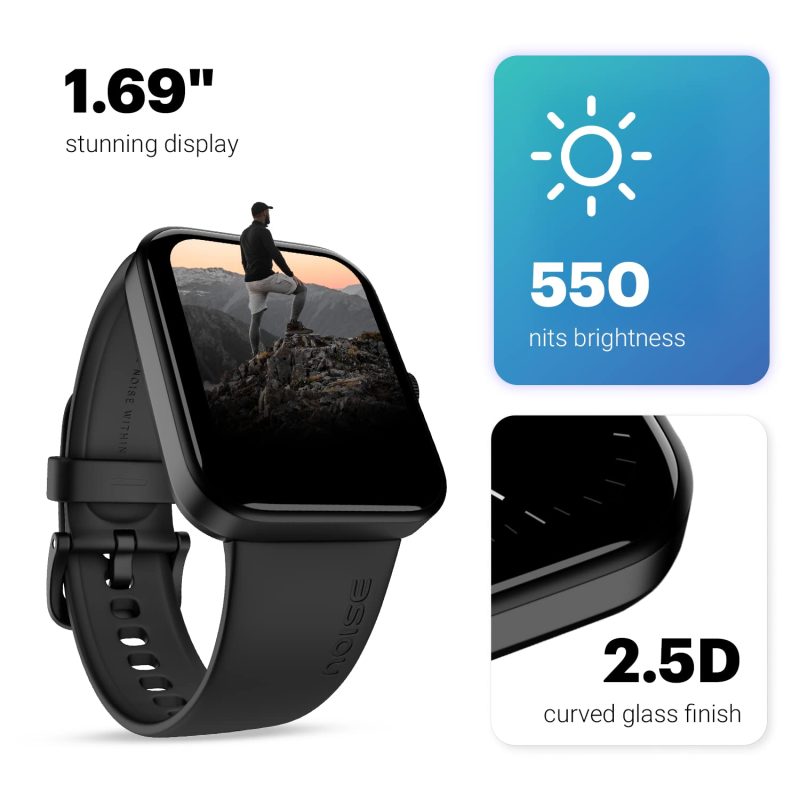 Pulse Go Buzz Smart Watch with Advanced Bluetooth Calling, 1.69" TFT Display, SpO2, 100 Sports Mode with Auto Detection, Upto 7 Days Battery (2 Days with Heavy Calling) - Image 2
