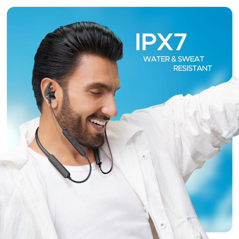 Rockerz 255 Pro+, 60HRS Battery, Fast Charge, IPX7, Dual Pairing, Low Latency, Magnetic Earbuds, Bluetooth Neckband, Wireless with Mic Earphones - Image 7