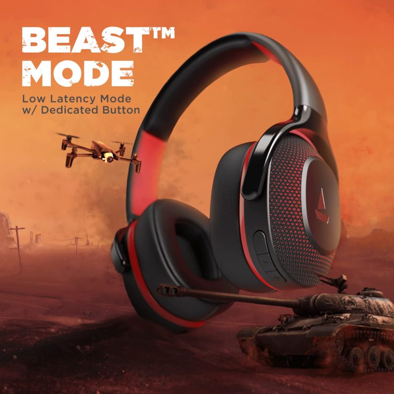 Rockerz 425 Bluetooth Wireless Over Ear Headphones with Mic and Boat Signature Sound, Beast Mode for Gaming, Enx Tech, ASAP Charge, 25H Playtime, Bluetooth V5.2 - Image 3