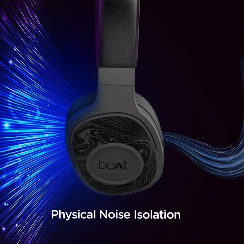 Rockerz 550/Rockerz 558 Over Ear Bluetooth Headphones with Upto 20 Hours Playback, 50MM Drivers, Soft Padded Ear Cushions and Physical Noise Isolation - Image 4