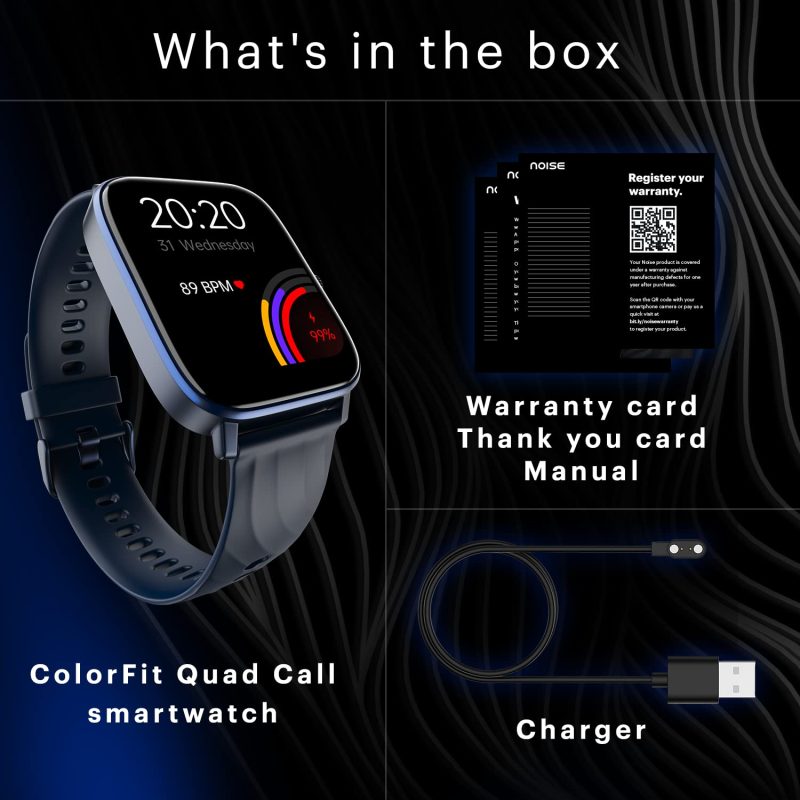Quad Call 1.81" Display, Bluetooth Calling Smart Watch, AI Voice Assistance, 160+Hrs Battery Life, Metallic Build, in-Built Games, 100 Sports Modes, 100+ Watch Faces - Image 7