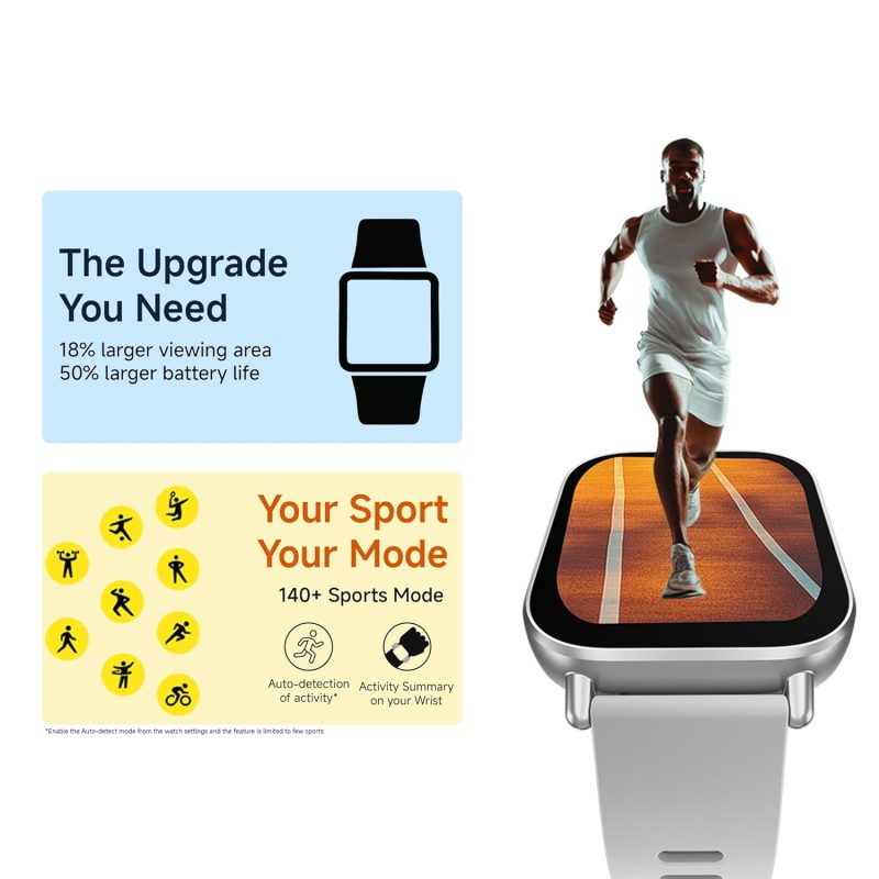 Redmi Watch 5 Active, 2" Display, Metal Body, 18 Day Battery, Bluetooth Calling, Advanced AI Noise Cancellation, Alexa - Image 5