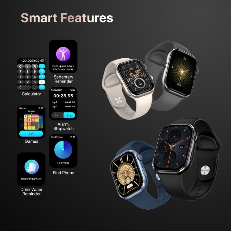 Brillia Smart Watch with 51.3mm (2.02 inch) AMOLED Display, Bluetooth Calling, SpO2, Heart Rate Monitoring, 120+ Sports Modes - Image 12