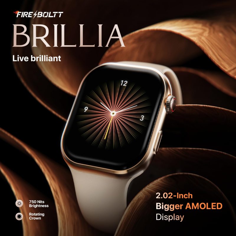 Brillia Smart Watch with 51.3mm (2.02 inch) AMOLED Display, Bluetooth Calling, SpO2, Heart Rate Monitoring, 120+ Sports Modes - Image 2